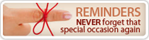 We will remind you of your special occasion