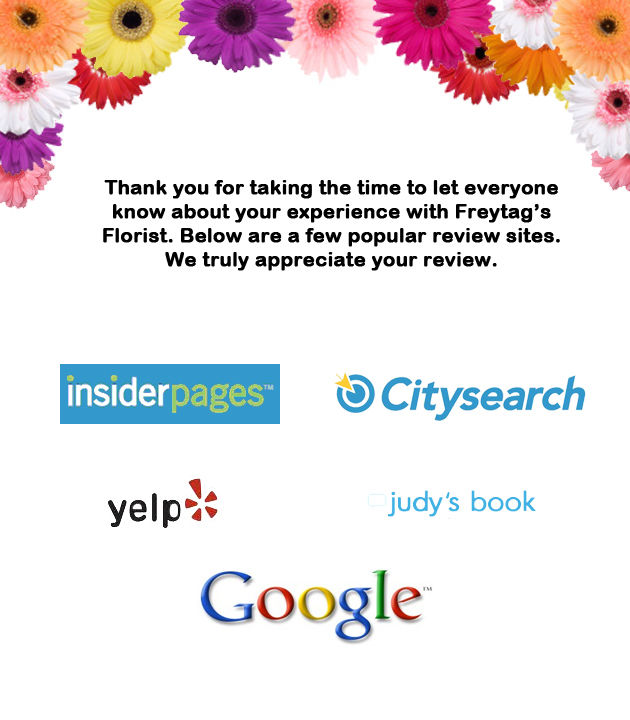 From the Freytag Family to Yours, Thank You!