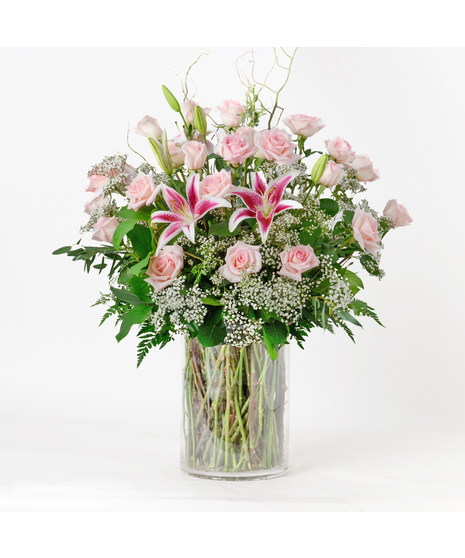 Luxury Twenty Four Pink Roses