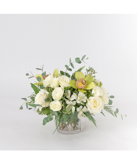 Celebrate the season with the Nutcracker arrangement, a timeless display of winter elegance. 