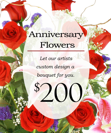 Custom Design Anniversary Bouquet $65