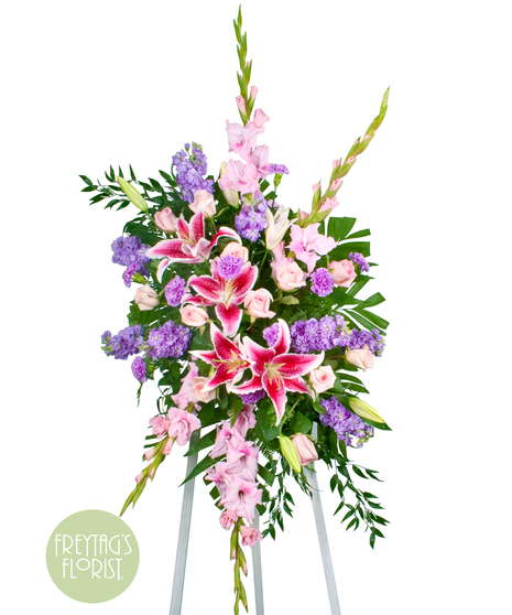 Elegant Tribute Easel Spray