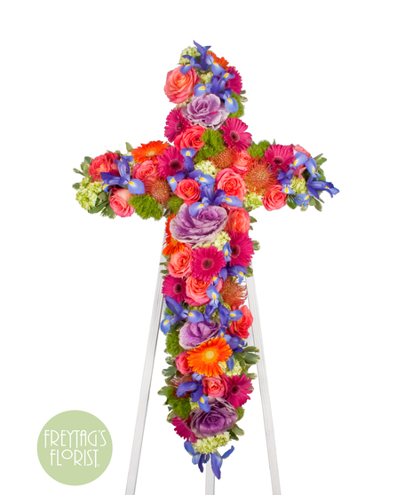 Monet's Garden Flower Cross