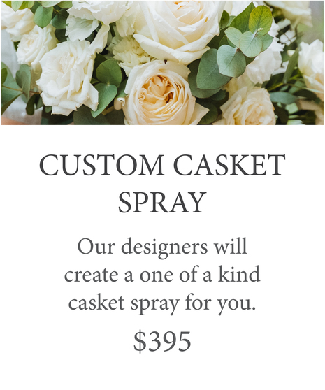 Custom Design Sympathy Casket Spray