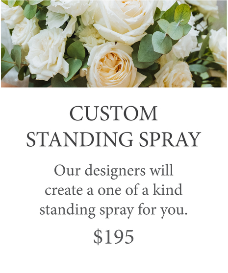 Custom Design Sympathy Standing Spray