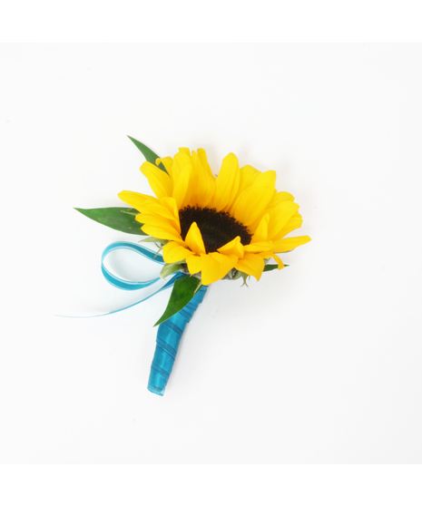 Mini Sunflower Boutonniere