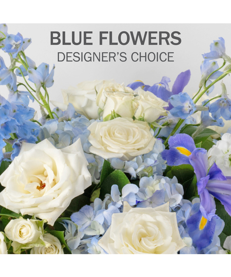 Custom Design Blue Bouquet