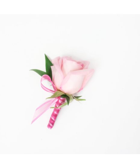 Pink Rose Boutonniere