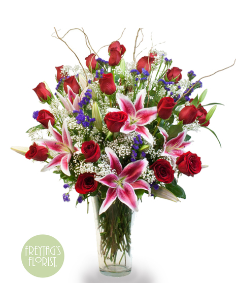 Freytag's Florist Twenty Four Red Roses