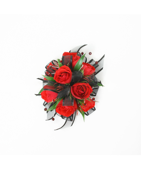 Red Spray Rose Corsage