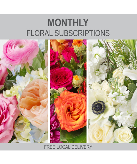 Monthly Flower Arrangement In A Vase Subscription