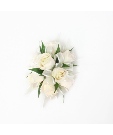 White Spray Rose Corsage